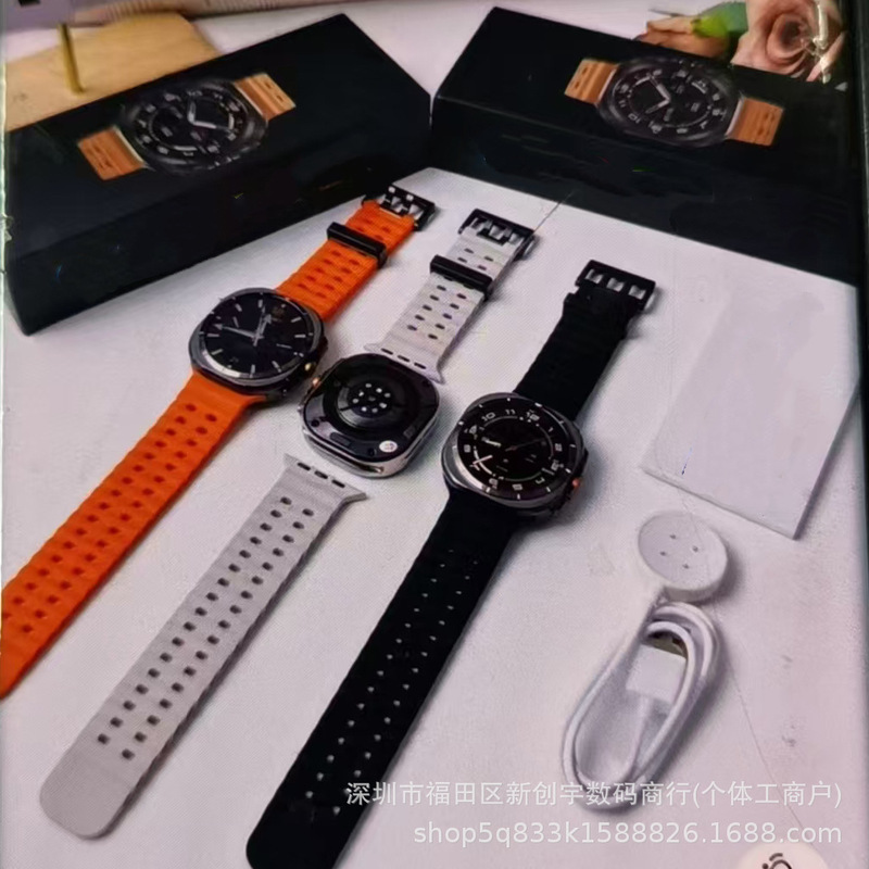 Huaqiangbei's Popular Foreign Trade Product Galaxy Watch7 Ultra Smartwatch Smartwat1:1 Boot-Up Logo