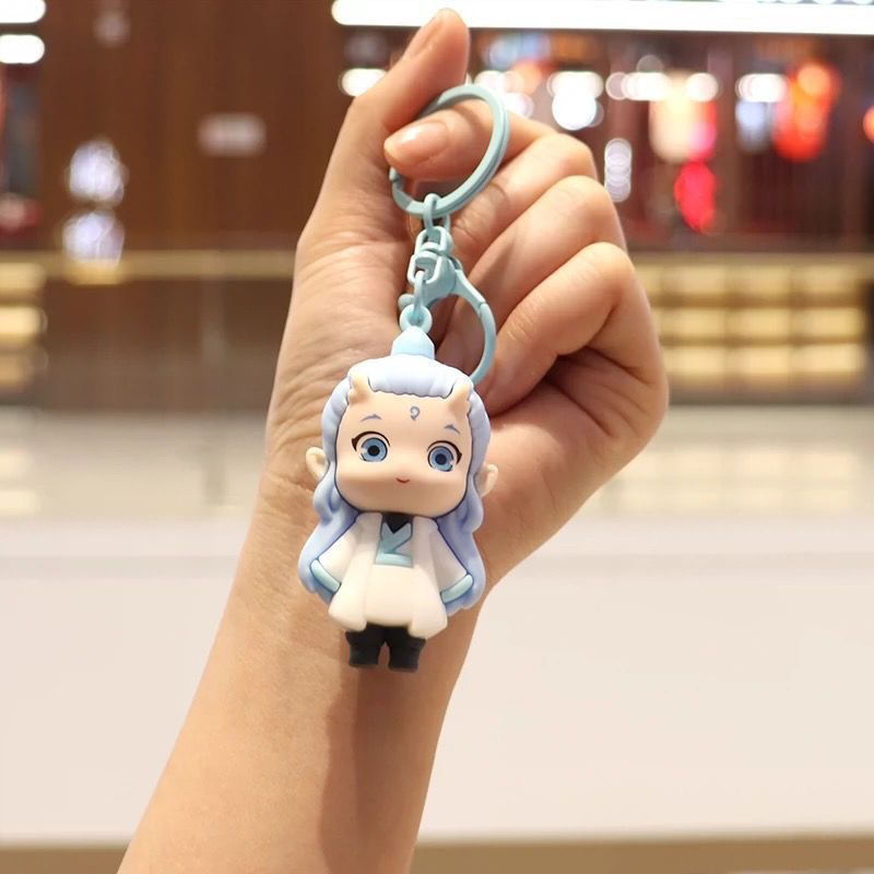 哪吒之魔童魔童闹海硅胶钥匙扣可爱敖丙立体公仔书包挂件学生礼物|undefined