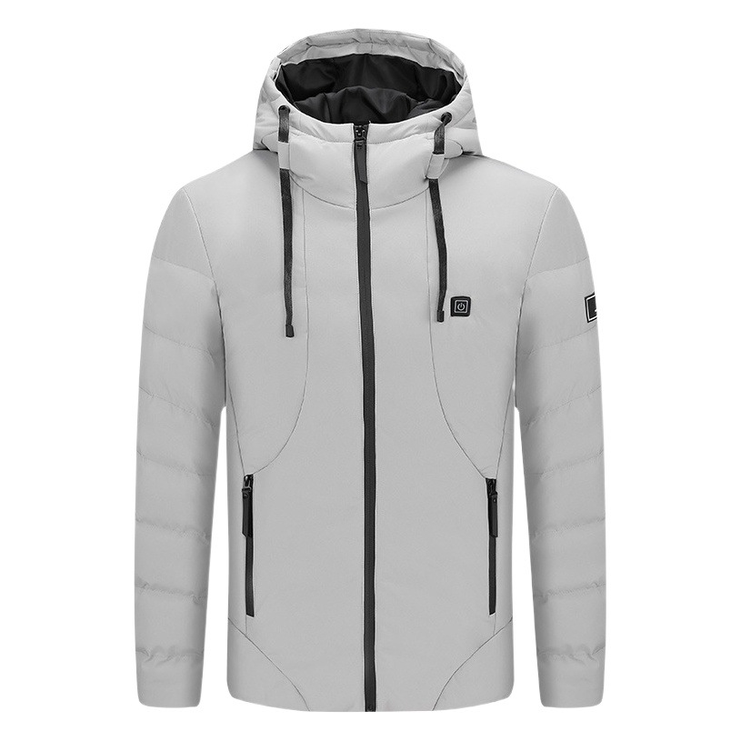 Foreign Trade Cross-border Special for District 11 Smart Heating Cotton Clothes Men's Autumn and Winter Hat Double Control Heating Jacket Warm