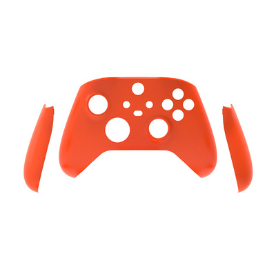 Cubierta delantera + manija izquierda y derecha-Superficie de cáñamo Naranja