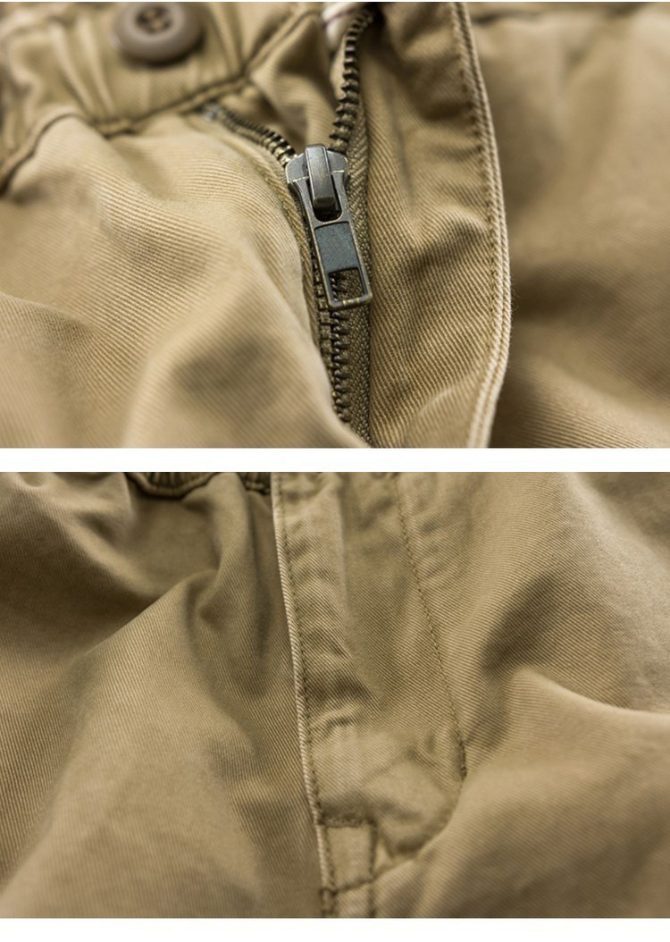 Herr cargo shorts i vintage stil i ventilerande bomull sommar_voghion.com