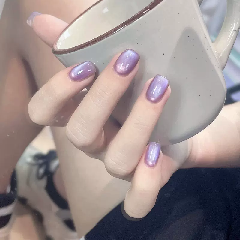 2024新款钻石猫眼爆闪细密磁粉晶石镜面月光透色甲油胶美甲店专用