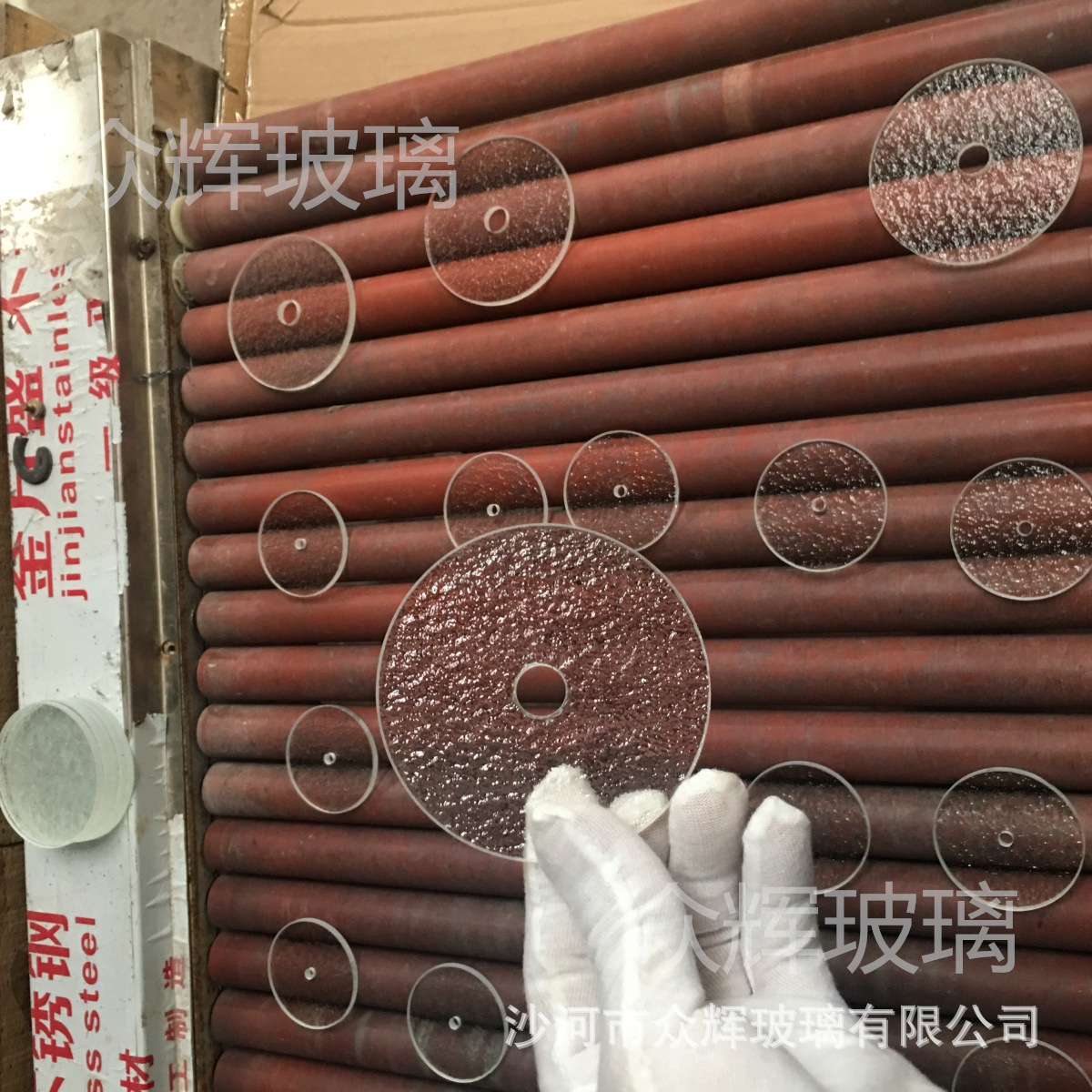 厂家批发 压花玻璃 银霞玻璃 水纹玻璃 星空投影灯玻璃 磨边 打孔