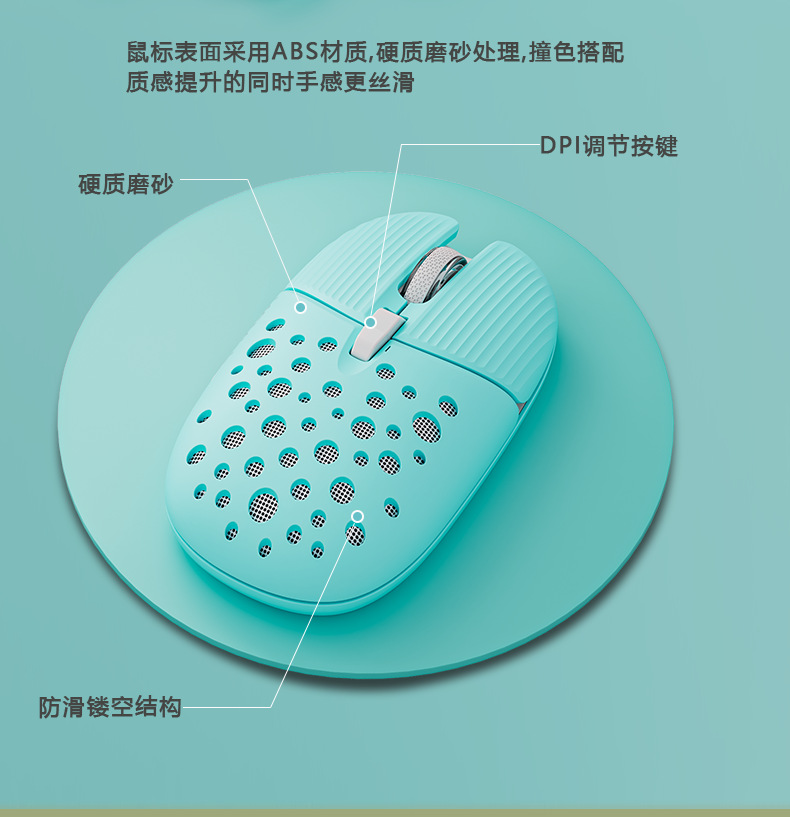 EF128 无线2.4G连接键盘鼠标套装拼色键帽商务办公台式笔记本适用详情14