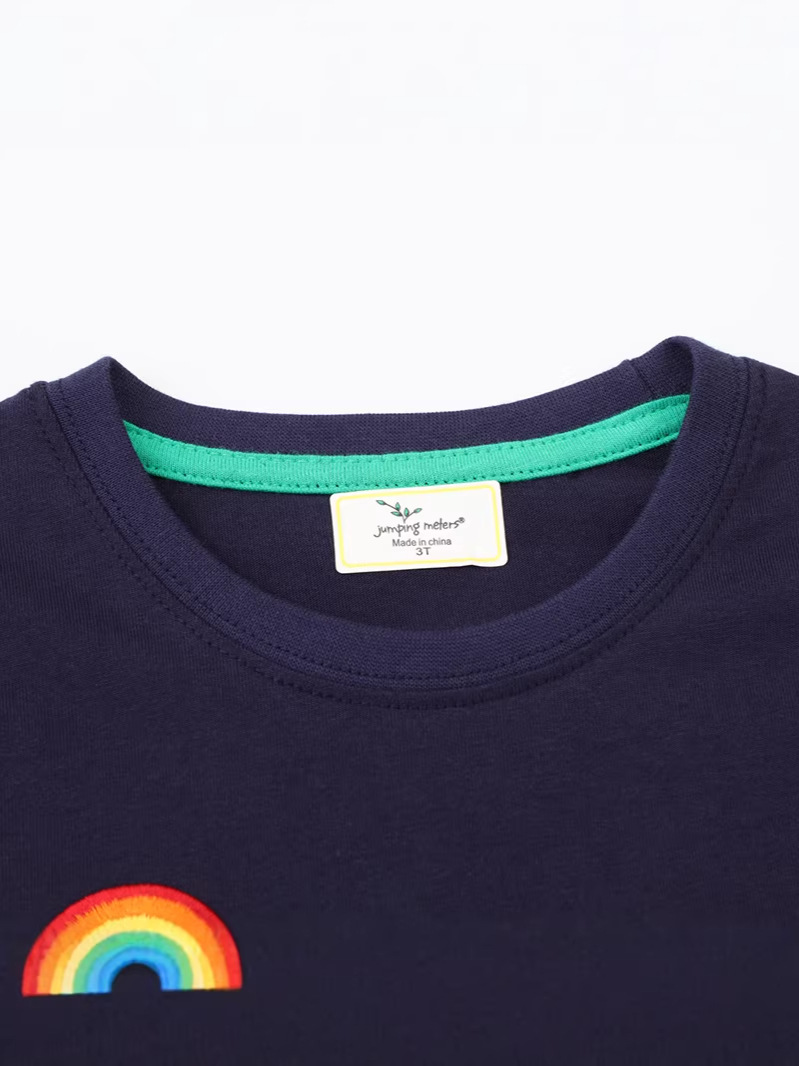 Camisetas para niños europeos y americanos, nuevos estilos de primavera y otoño, ropa de algodón de manga larga para niños pequeños, distribución al por mayor y dropshipping.