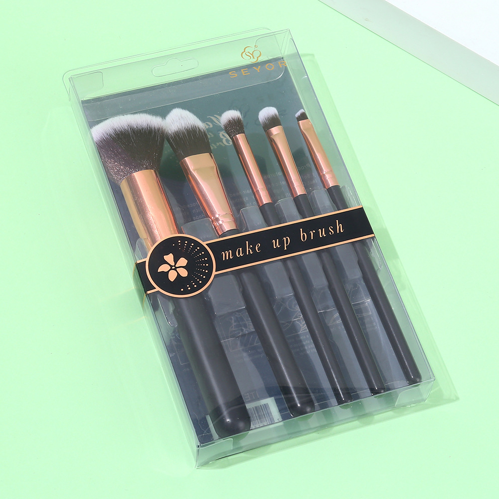 SEYOR / Siyu 5 conjuntos completos de cepillo de maquillaje conjunto de cepillo de blush a granel cepillo de tinción cepillo de sombra de ojos cepillo herramientas de maquillaje