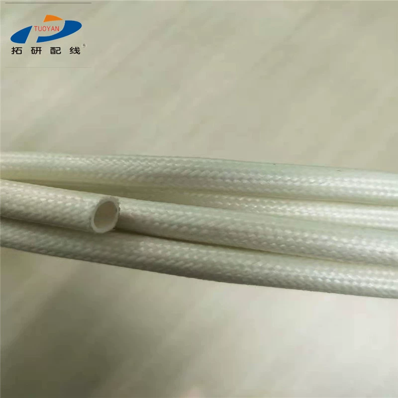 Трубка из стекловолокна, высокая термостойкость, внутренняя резиновая наружная Втулка из волокна, покрытие, изоляция, трубка из стекловолокна, силиконовая резина, самогаснет трубка