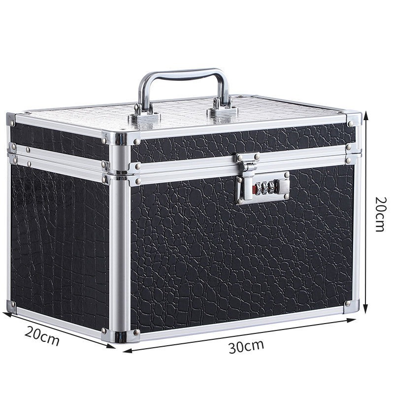 Caja de maquillaje multifuncional con espejo con lámpara portátil de gran capacidad caja de herramientas de maquillaje caja de almacenamiento de manicuras de mercado nocturno