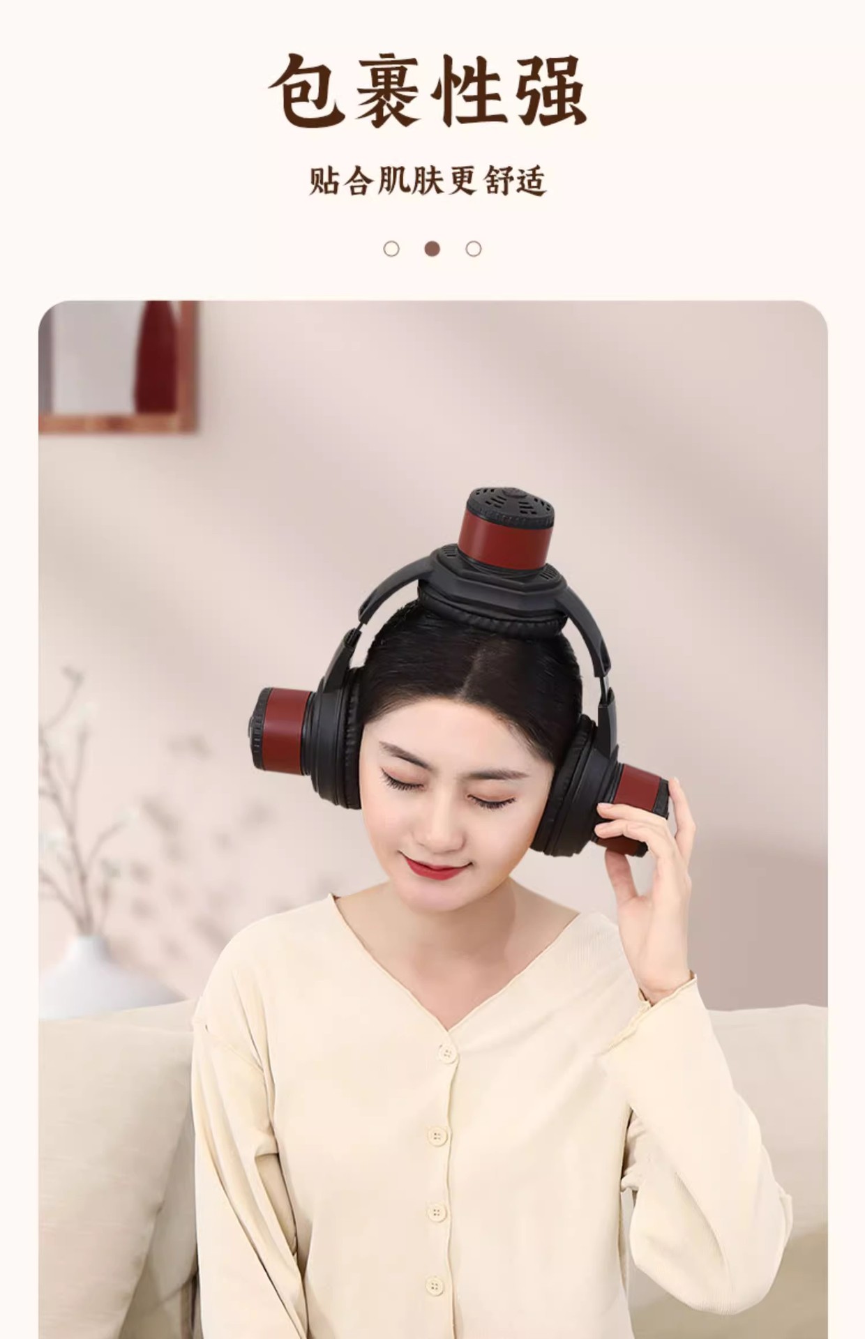 Ear Moxibustion Device Head and Baihui Point Tool with Moxa Smoke Chamber for Salon and Home Use preparation