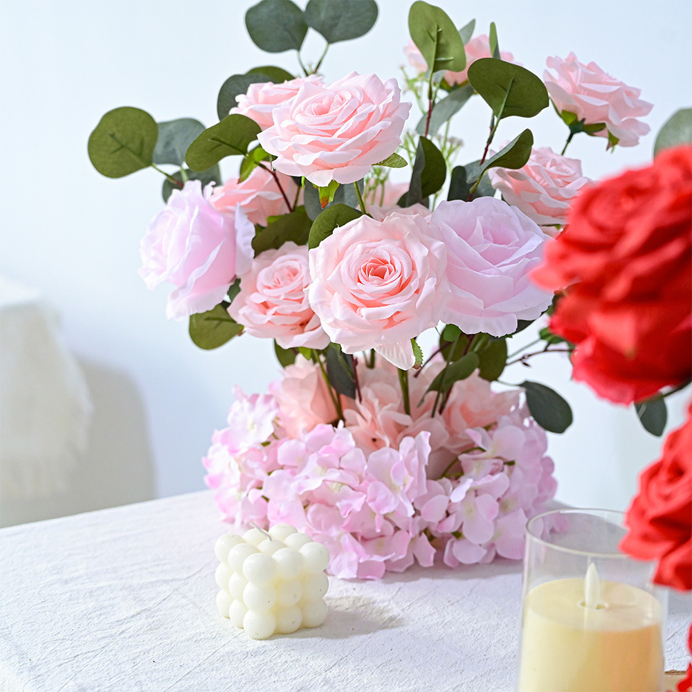 Pasarela de bodas decoración floral estilo nórdico 2025 Amazonas nueva decoración transfronteriza