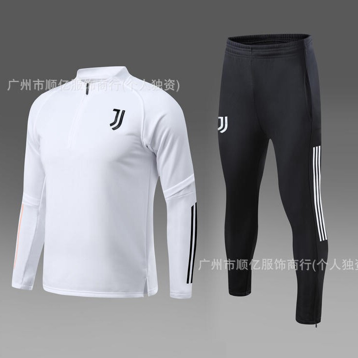 Half-La Juve Football Uniform Training Uniform for the Field Dress Autumn and Winter Long-Sleeved Trousers Sports suit Adult Children's suit Half-La Juve Football Uniform Training Uniform for the Field Dress Autumn and Winter Long-Sleeved Trousers Sports suit Adult Children's suit
