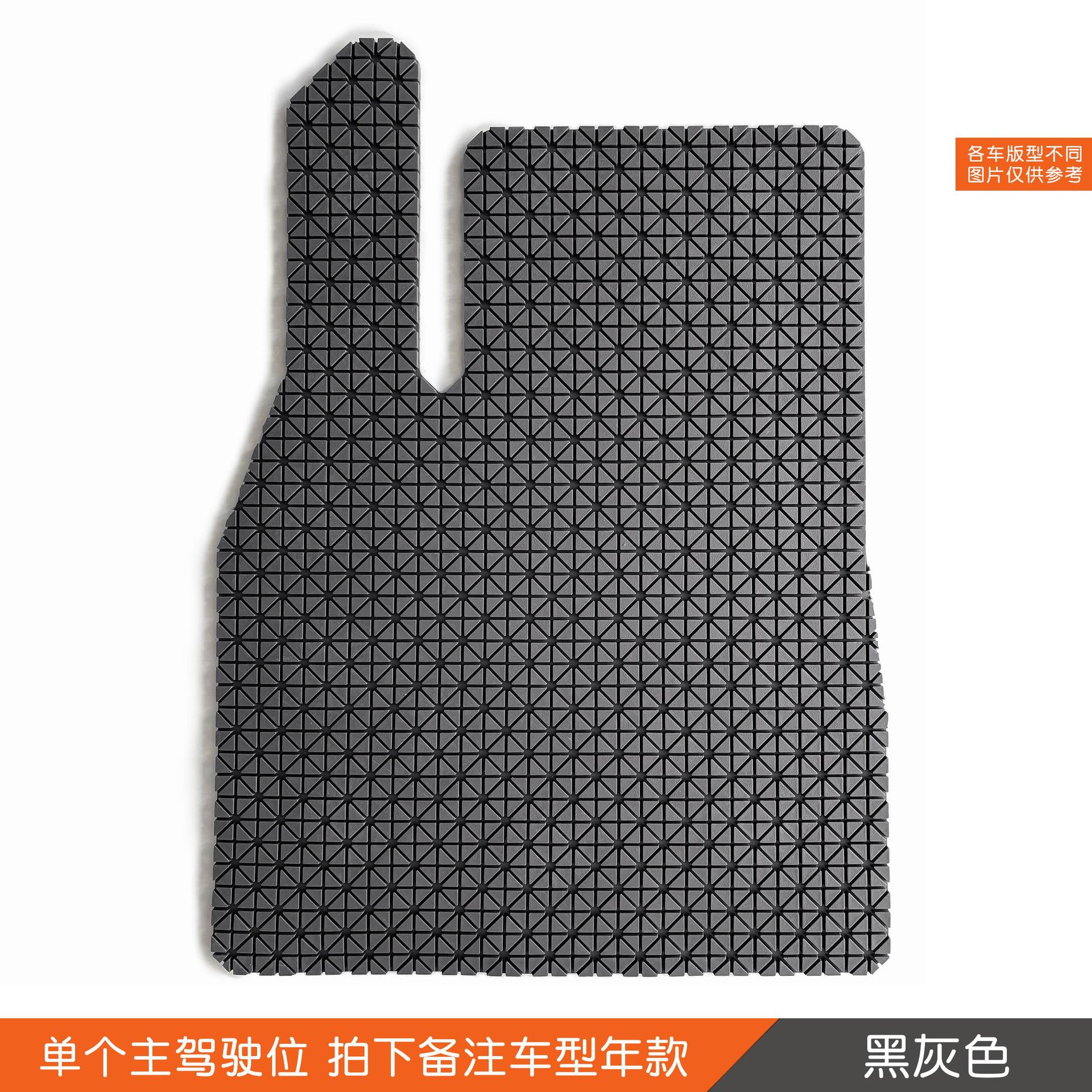 Universal TPE Car Floor Mat Driver Side Universal (Universal Foot Pad) - black-driver-side