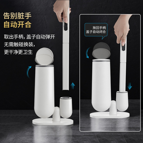 Jie'anhui disposable toilet brush set bathroom no dead ends multi-functional cleaning brush household toilet artifact