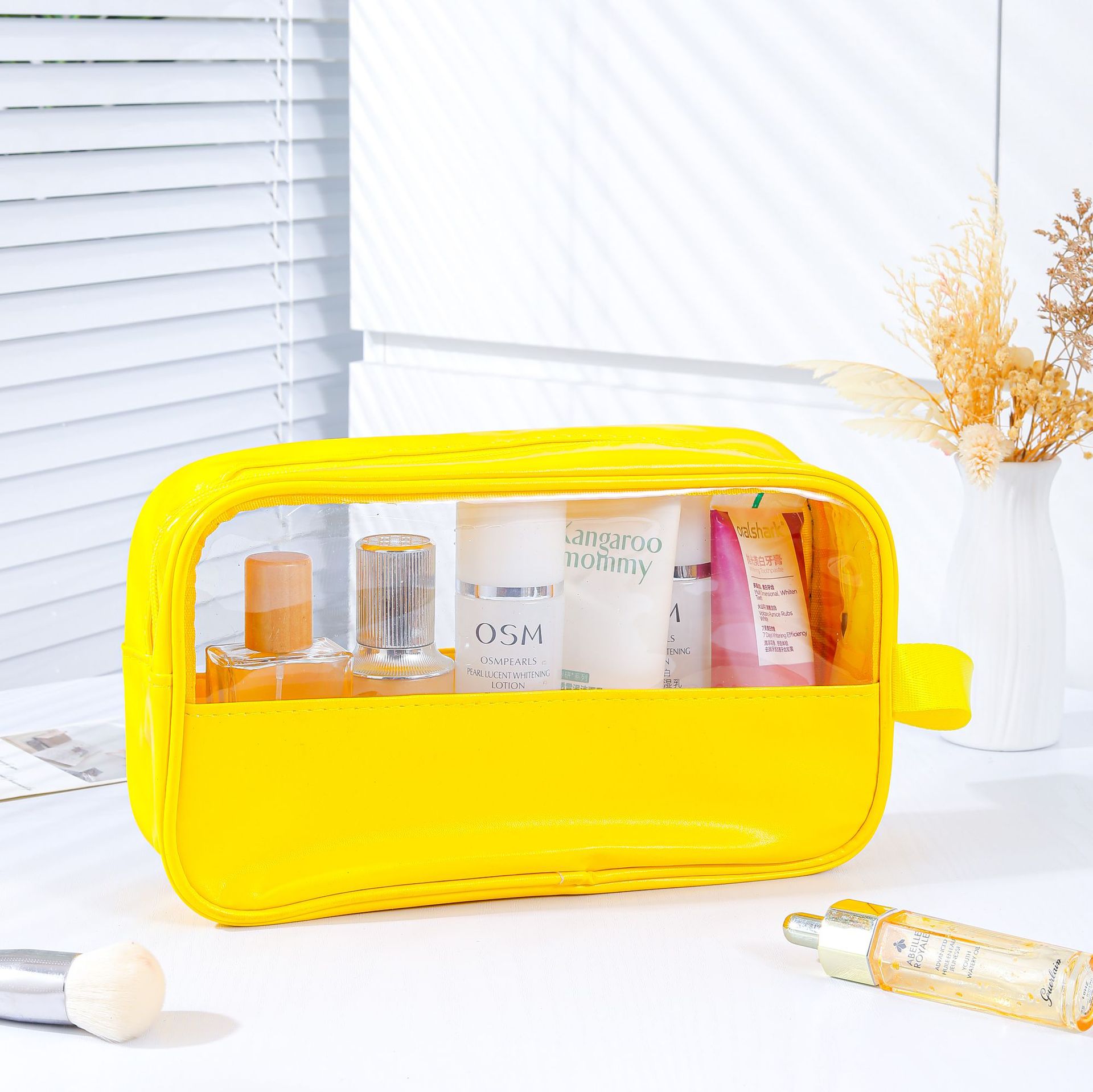 Bolsa de baño portátil de alta calidad, baño portátil, natación, playa, viaje, bolsa de almacenamiento de artículos de higiene y maquillaje de gran capacidad