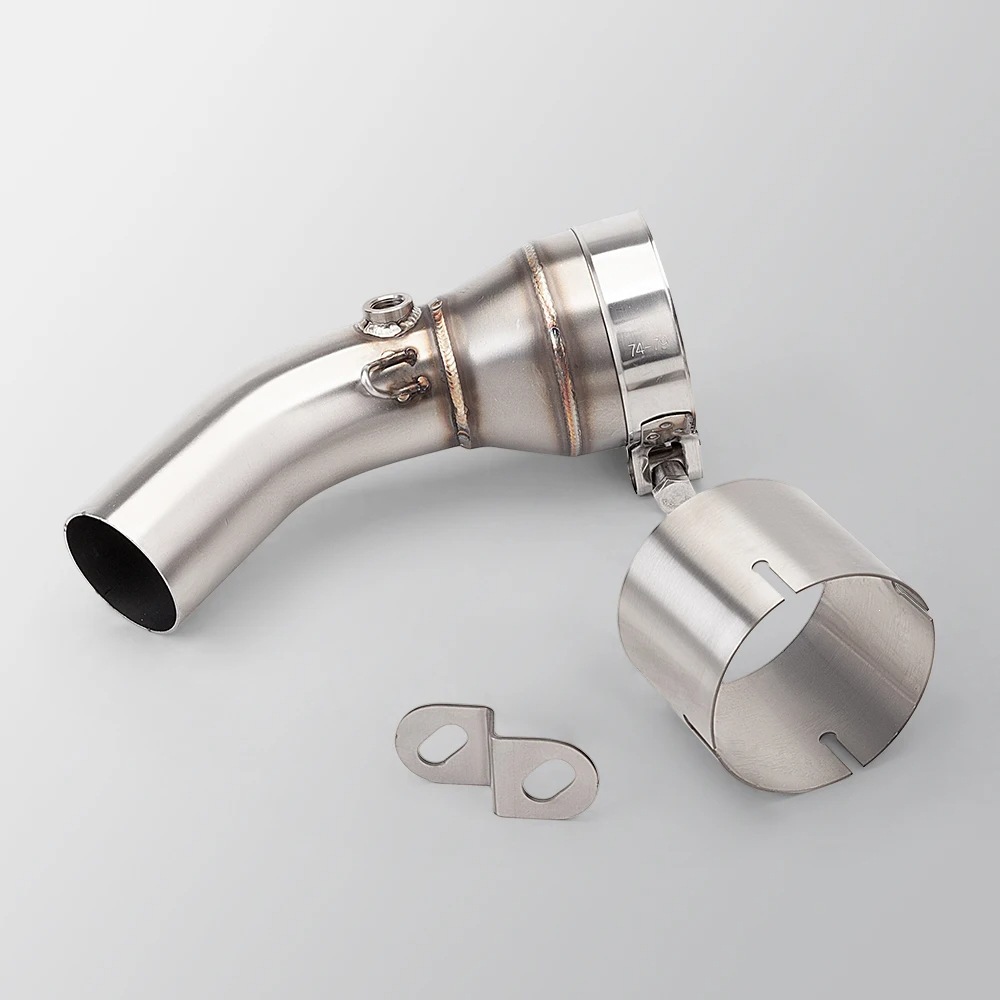 Motorcycle modified exhaust pipe 51MM suitable for Kawasaki Ninja Z650 23 - 25 models mid-section silencer