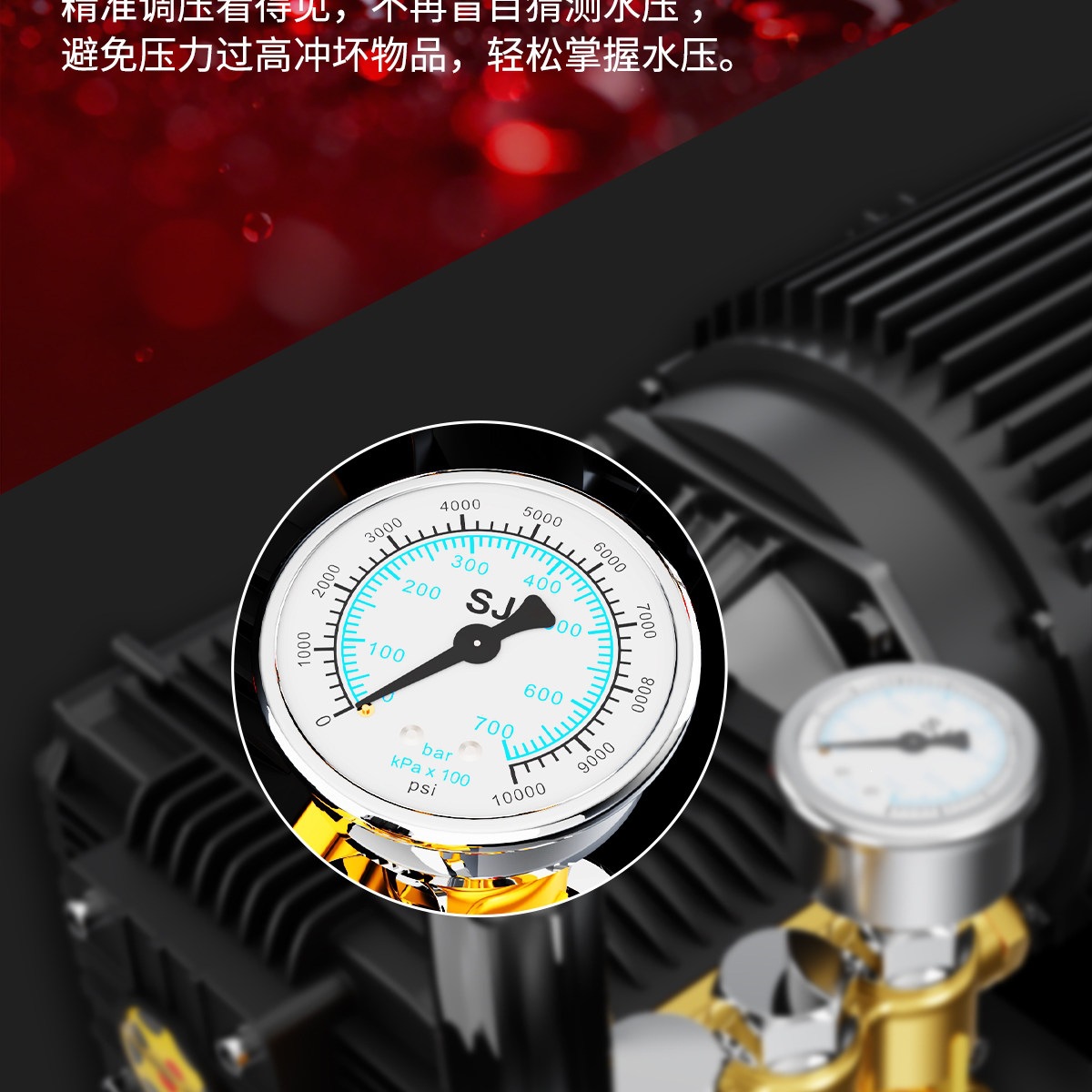 Black Cat Commercial Car Wash Machine 220v Ultra-High Pressure Washer High-Power Industrial Grade Pressure Water Gun Pump for Floor Cleaning