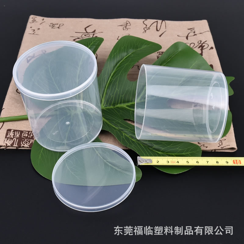 塑料盒透明圓形PP盒有蓋產品包裝廣東產180支裝棉簽盒大棉簽筒