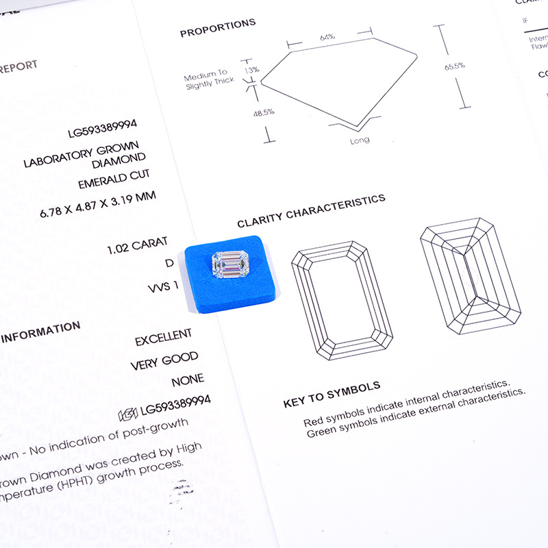 22g Weight Diamonds Classification 1 Piece Quantity Holiday, Daily Occasion Geometric Pattern Women's Gender Simple Style, Classic Style Style IGI Diamond Wholesale Laboratory Hphtcvd Henan Artificial Diamond Cultivation Diamond Factory D Color Perfect Circle Artificial Diamond 7