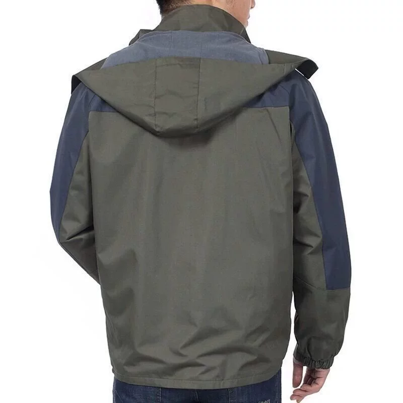 Autumn thin windproof travel jacket for work with hood