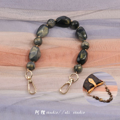 レトロヴィンテージアクリルチェーン樹脂特殊形状チェーンバッグ装飾ハンドヘルドショルダーストラップアクセサリートレンディ