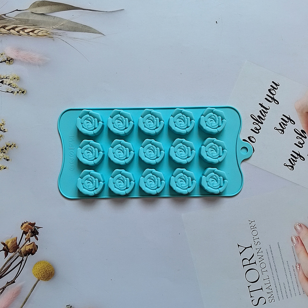 15 litros de chocolate estereoscópico rosa 679 molde de silicona dulces pudín molde de postre pastel para hornear