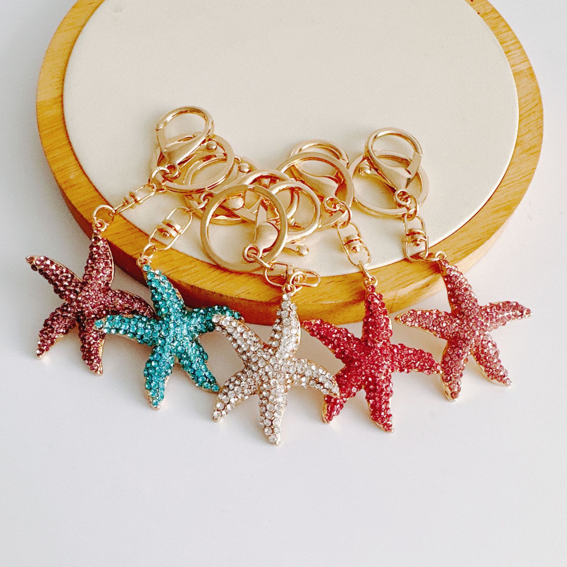 1 Piece Quantity Beach Starfish Alloy Women's Keychain