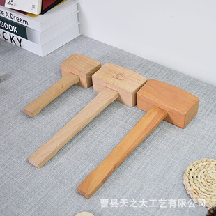 Wooden Kitchen hammer meat stick household double-sided meat hammer Western restaurant kitchen supplies tender meat tendon breaker steak hammer