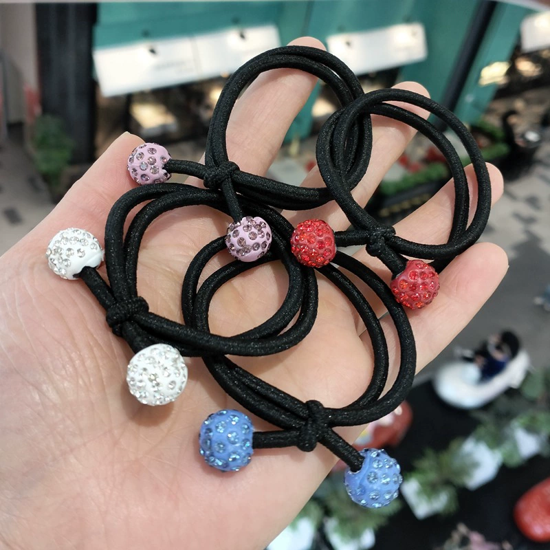 Корейская версия веревки для завязкиBall knot для волос, пряди, резинка, резинка, кожаная крышка, лоток 2 юаня Yiwu маленький ювелирный киоск бант