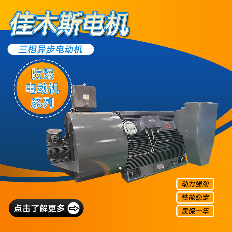 Jiamusi Motor Ybbp3 Series High-Voltage Explosion-Proof Variable Frequency Speed Regulating Three-Phase Asynchronous Motor Distributor