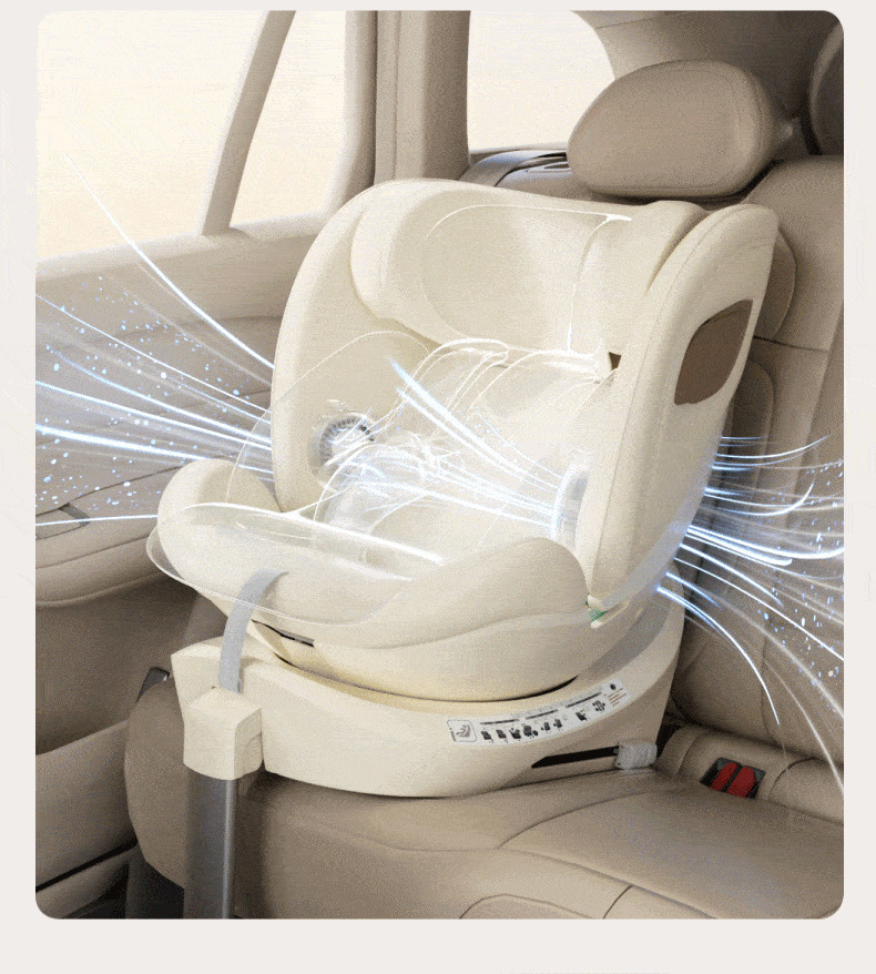 Babyboat New National Standard Kids Safety Seat for Babies Aged 0-12 Years Old, Suitable for Car Use, Can Sit and Recline