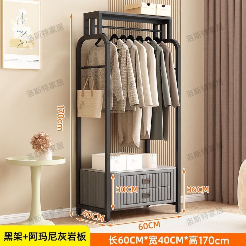 [소프트백 더블드로] 60 블랙 프레임 그레이 + 아르마니 그레이 스톤 플레이트