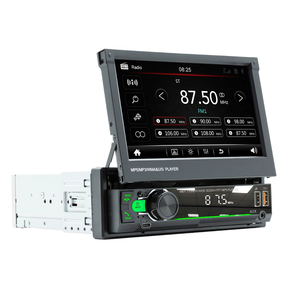 7inch Одноцилиндровый автомобильный телескопический экран MP5/MP4/MP3-плеер Smart Bluetooth Автомобильный центральный контроль FM-радио