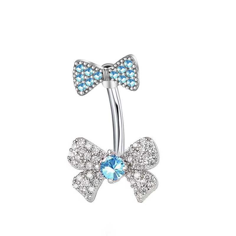 Sexy Navel Belly Button Ring With Shiny Zircon Fashion Jewelry_voghion.com