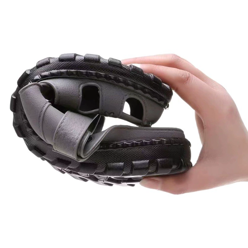 Shanghai Juli обувь с дырками, мужские Нескользящие дышащие пляжные туфли с мягким дном, мужские модные сандалии, уличные тапочки, верхняя одежда