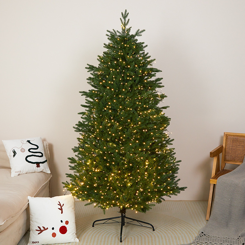 Shengyuan nuevo árbol de Navidad de abeto norteamericano con lámparas decoraciones de Navidad grandes fabricantes de decoraciones interiores y exteriores cabello recto