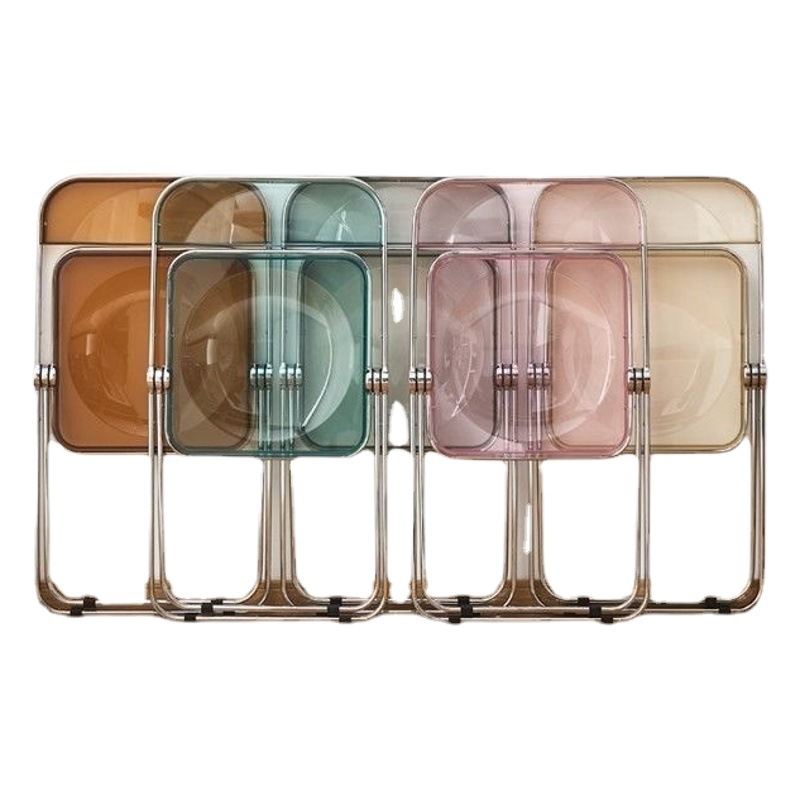 Mesa de acrílico transparente celebridad neta ins simple y moderno dormitorio doméstico balcón mesa y silla mesa portátil extraíble