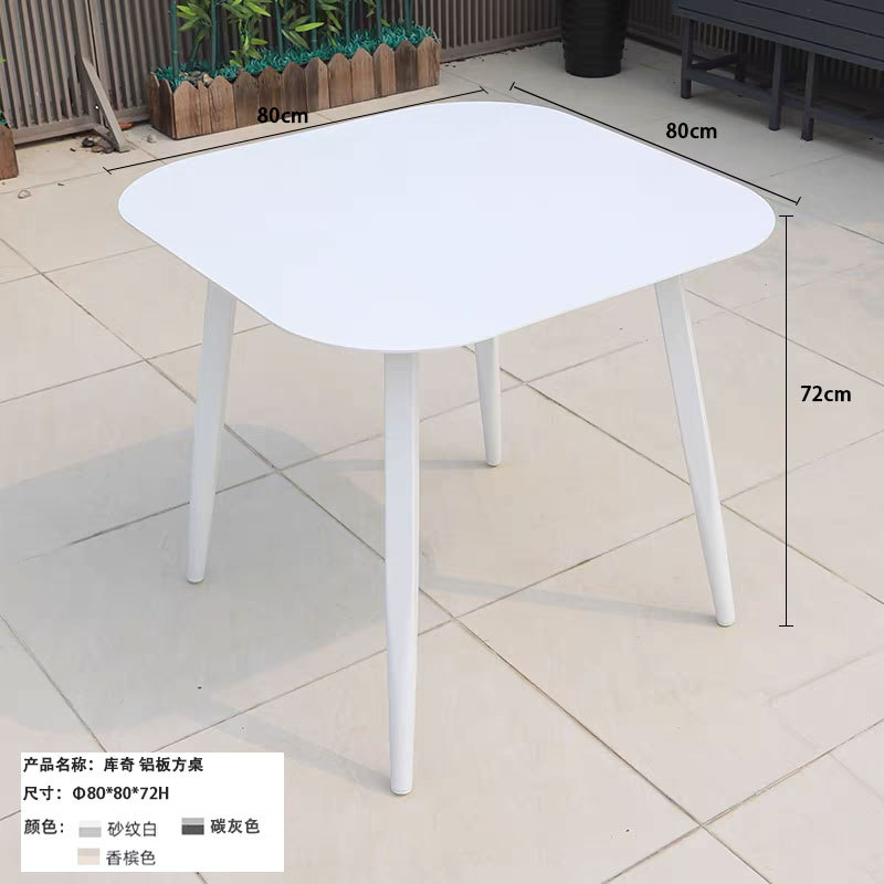 Mesa de balcón patio leche tienda de té snack centro comercial jardín terraza mesa de alojamiento mesa larga mesa de comedor estilo nórdico simple