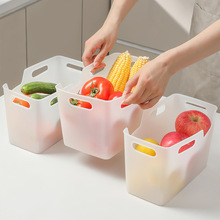 塑料家用冰箱收纳篮多用手提橱柜置物篮厨房水果蔬菜收纳筐小篮子