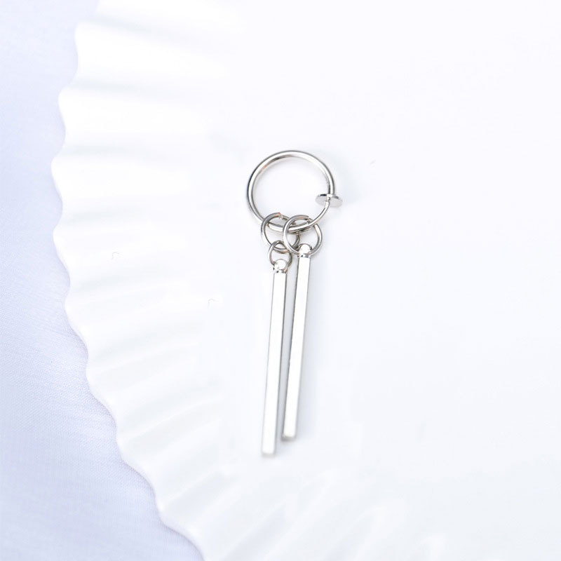 Men'S Gender 1 Piece Hip-hop Geometric Stainless Steel Plating Men's Drop Earrings
