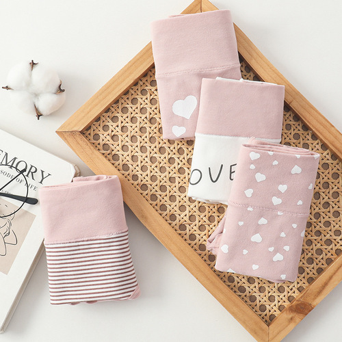 Japanese-style girl pure cotton underwear for women cute plus-size underwear wholesale women's triangle underwear student underwear