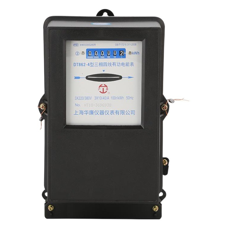 Medidor eléctrico mecánico DT862-4 de tres fases de cuatro hilos medidor de energía eléctrica 380V transformador activo plato giratorio medidor eléctrico