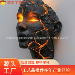 新品跨境Cracked Soul Wall Light 破碎的灵魂壁灯抽象树脂工艺品