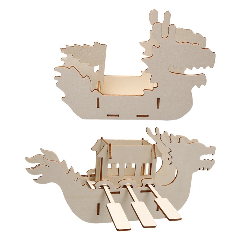 Ciencia y Tecnología pequeña producción pequeña invención Dragon Boat experimento científico materiales hechos a mano creativo DIY juguetes educativos