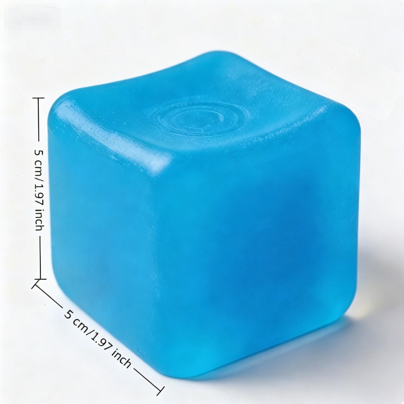 5cm frosted ice cube-blue