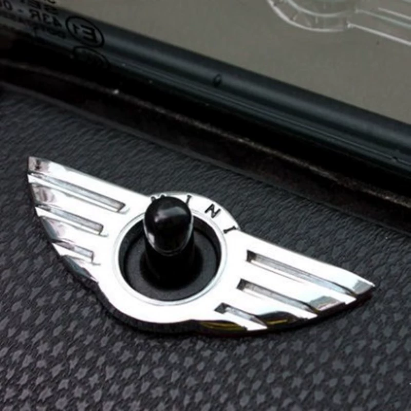 Подходит для BMW Mini металлическая наклейка Cooper для доработки интерьера, украшение вентиляционной решётки дверей