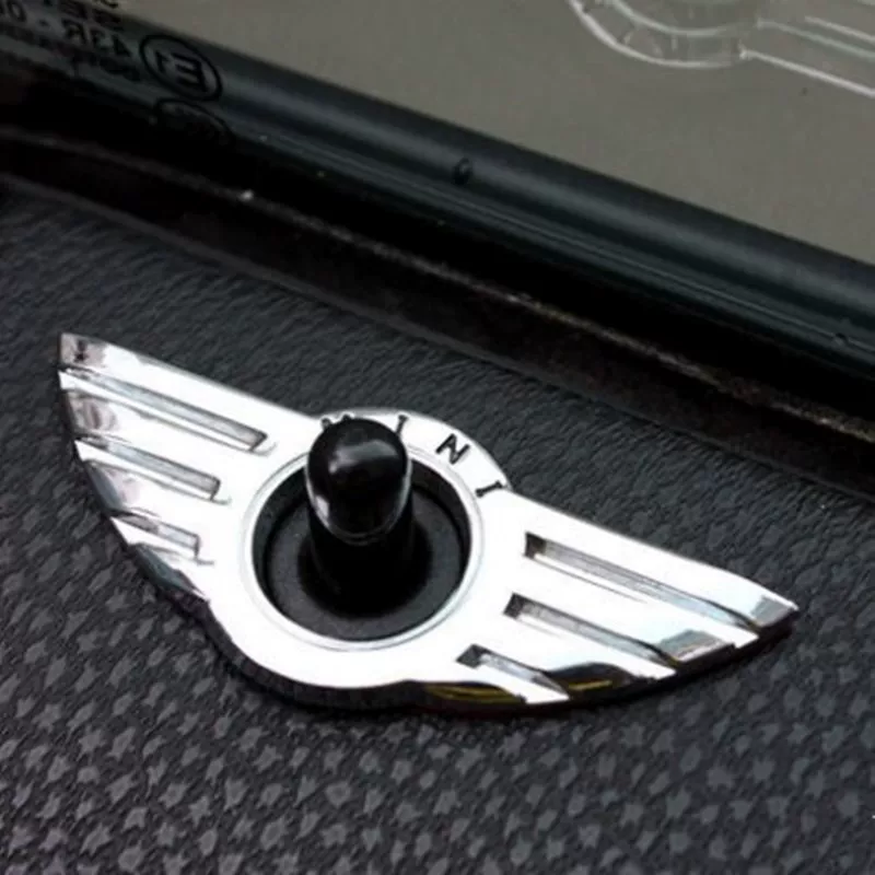 Подходит для BMW Mini металлическая наклейка Cooper для доработки интерьера, украшение вентиляционной решётки дверей