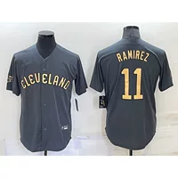 Новый 2022 All-Star Бейсбольный костюм Indians 11 # RAMIREZ Элитные вентиляторы вышитые бейсбольные майки