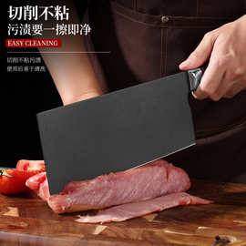 钨钼粉末钢切片刀高硬度厨师家用桑刀切菜切肉超快锋利厨房酒店刀