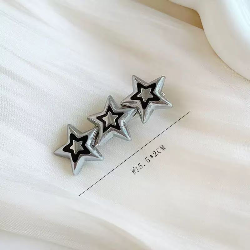 Fermaglio per capelli a forma di stella in metallo per frangia_voghion.com