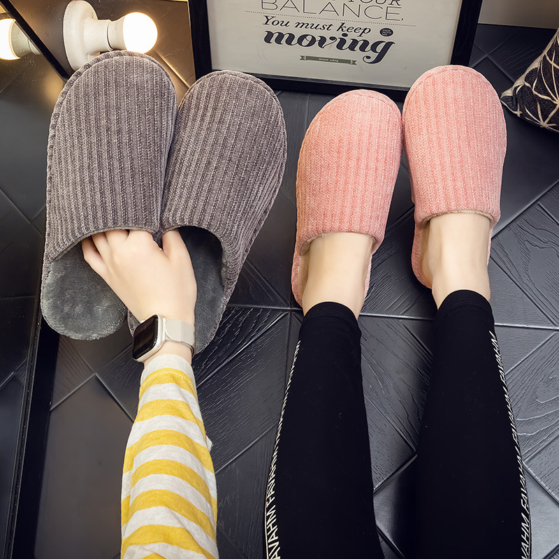 Three-Piece Winter Warm Slippers for Women, Indoor Non-Slip Couple Floor Fabric Winter Shoes for Men at Home Three-Piece Winter Warm Slippers for Women, Indoor Non-Slip Couple Floor Fabric Winter Shoes for Men at Home